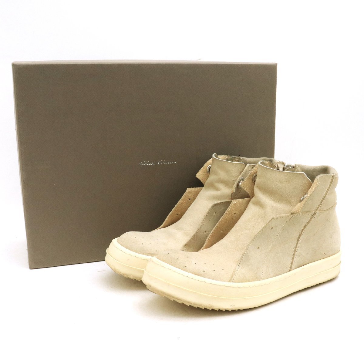 夜空 RICK OWENS ISLAND DUNK LEATHER SNEAKERS レザースニーカー