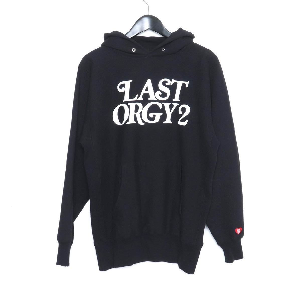 ヒューマンメイド アンダーカバー UNDERCOVER × HUMAN MADE 22SS LAST ORGY 2 GDC PIZZA HOODIE パーカー ブラック Lサイズ /T