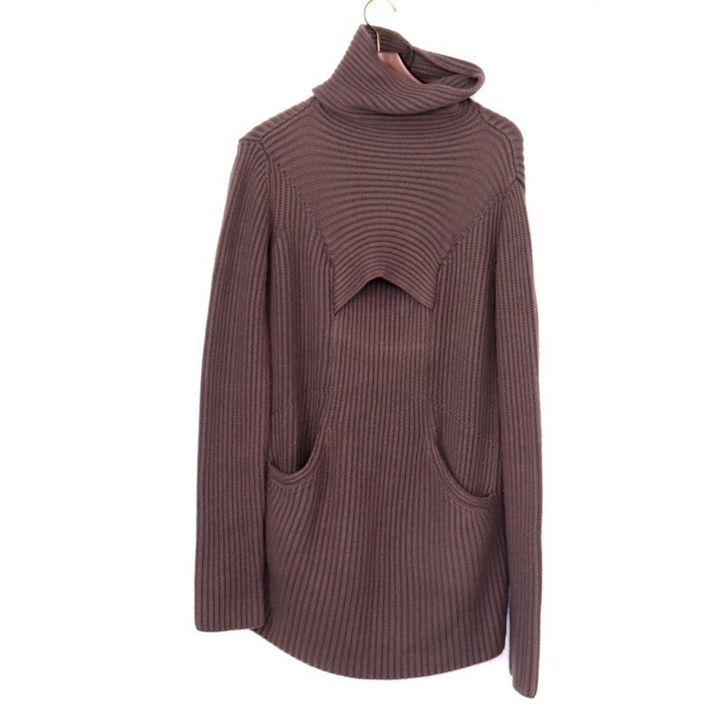 直送商品 HIGH WOOL ALPACA DRKSHDW OWENS RICK NECK カットソー