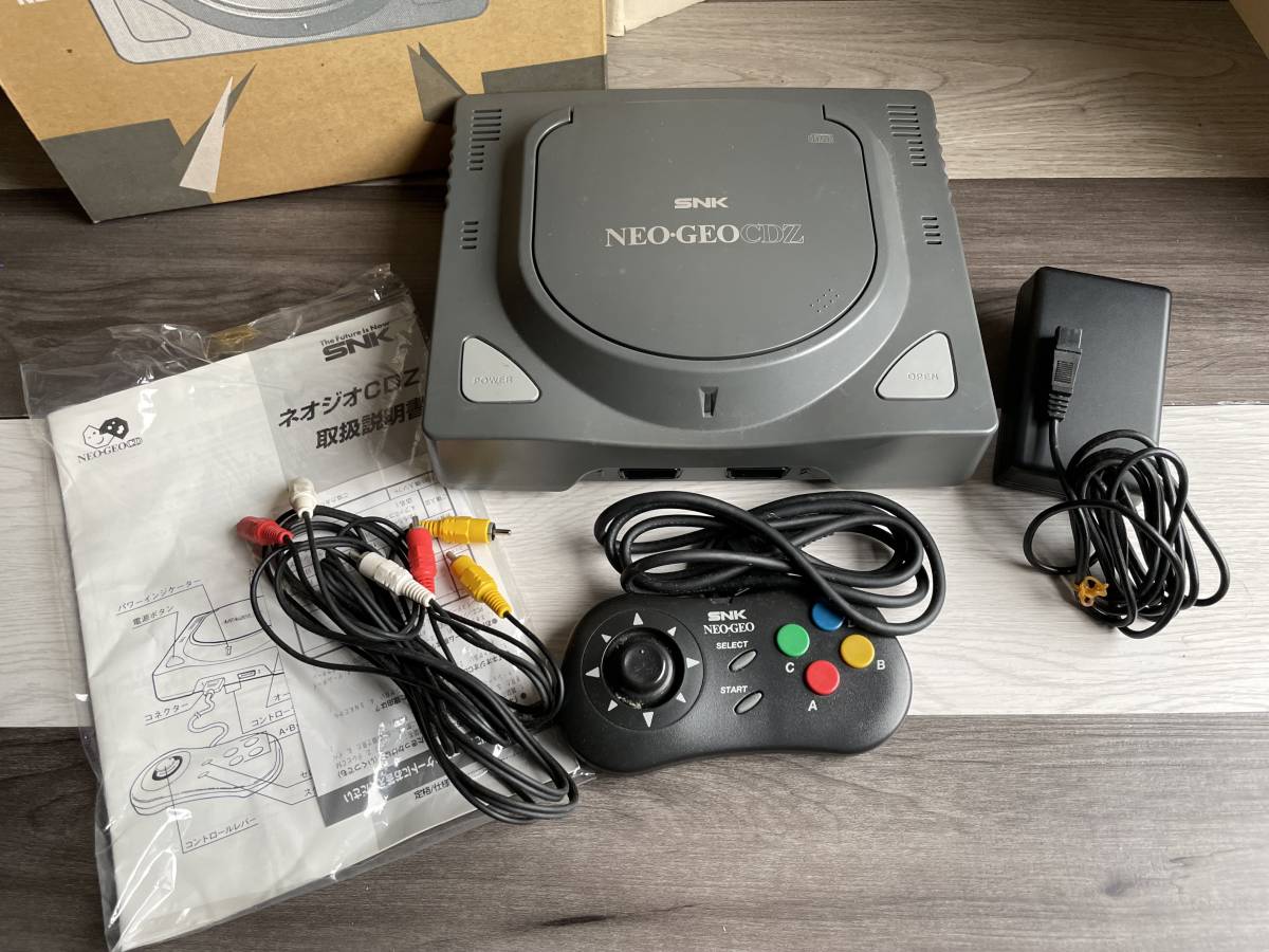  rare SNK NEO-GEO CDZ Neo geo CDZ body * controller *AC adapter * sound connection code * image connection code * box attaching 