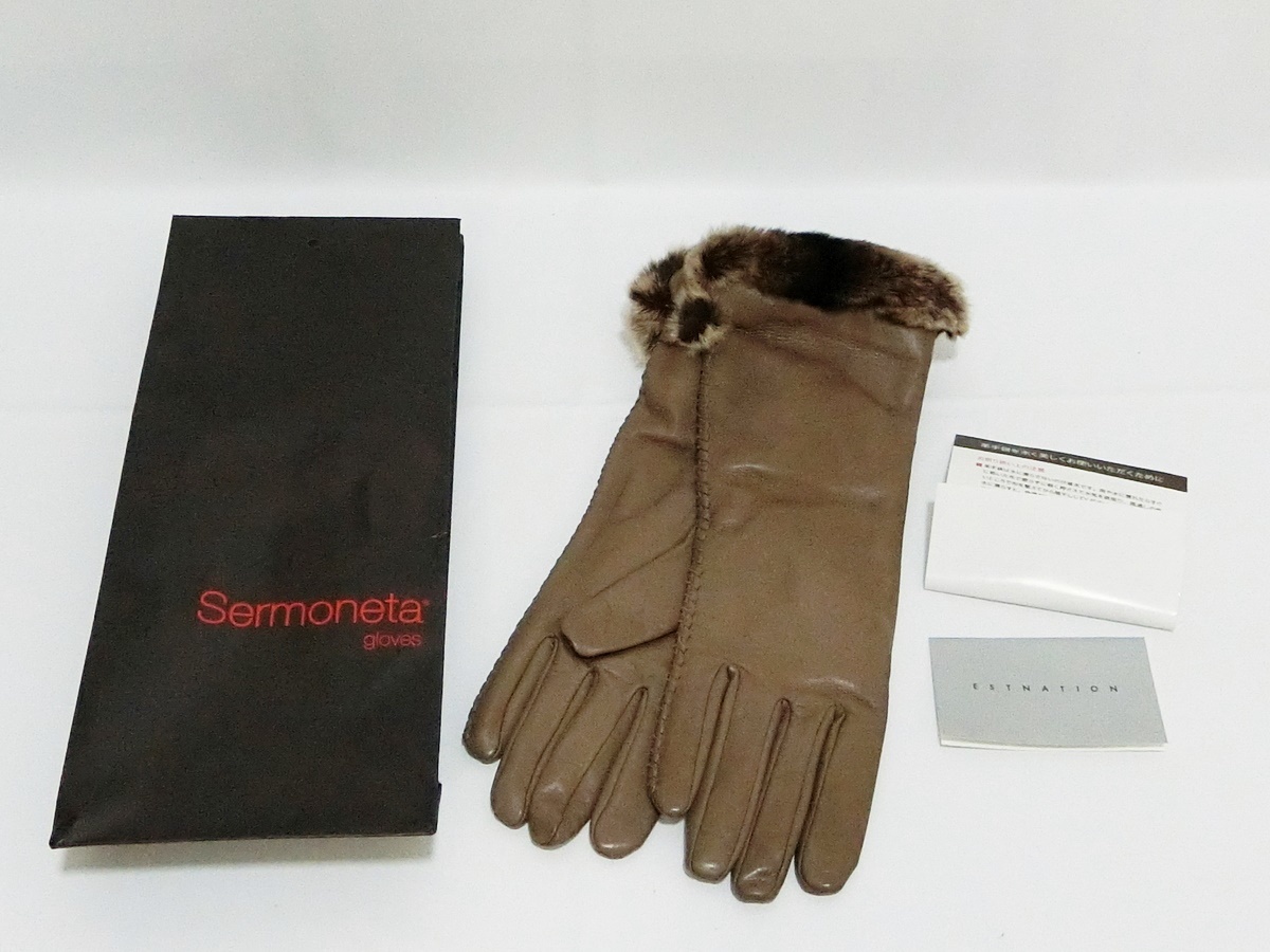 開店記念セール！ 新品未使用 Sermoneta Gloves レザー グローブ 手袋