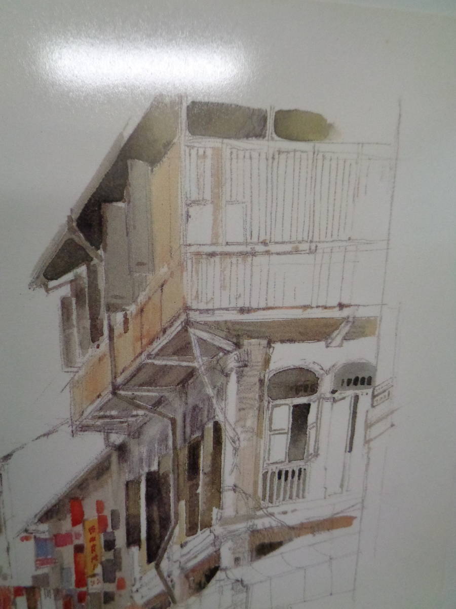 額入 画家WAN SOON KAN 水彩画/風景画/プリント画 インテリア 額入 画家WAN SOON KAN 水彩画/風景画/プリント画 インテリア