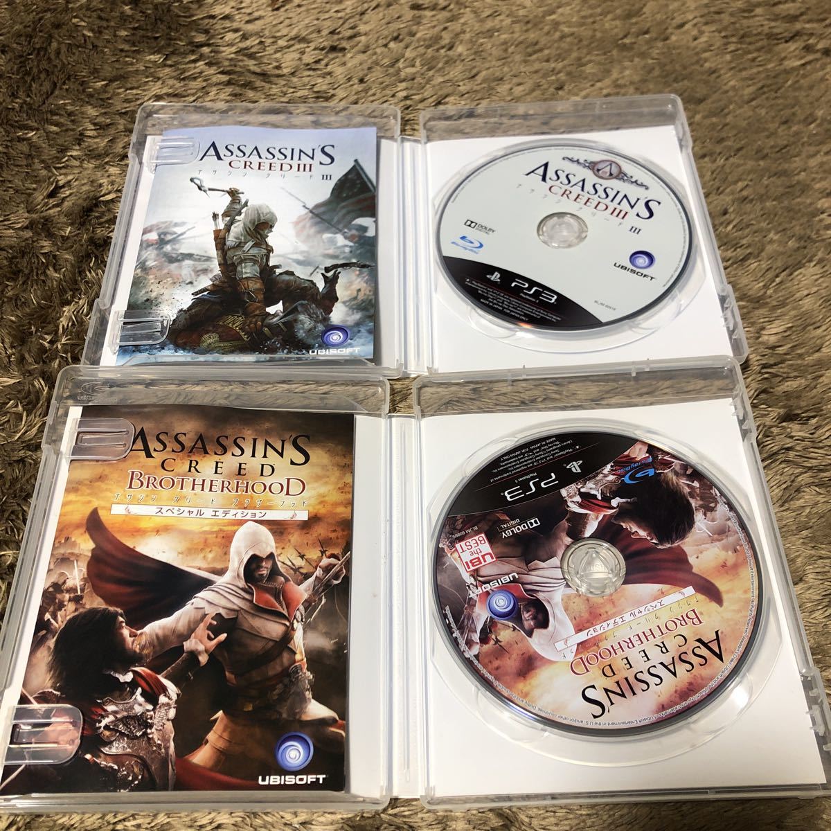 送料無料 PS3 アサシンクリード Ⅰ/Ⅱ/Ⅲ/ブラザーフッド スペシャル