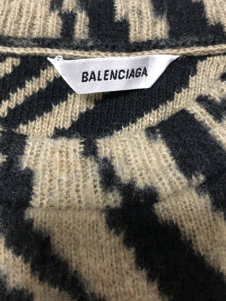 バレンシアガ アニマル柄 カシミア セーター XS　デムナ・ヴァザリア BALENCIAGA_画像4