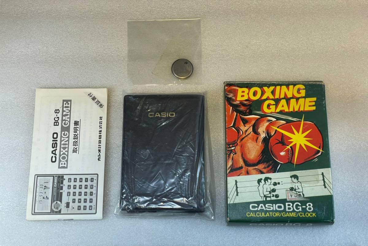  new goods unused boxing game game calculator Casio BG-8 Game & Watch prompt decision Casio calculator game clock Boxing