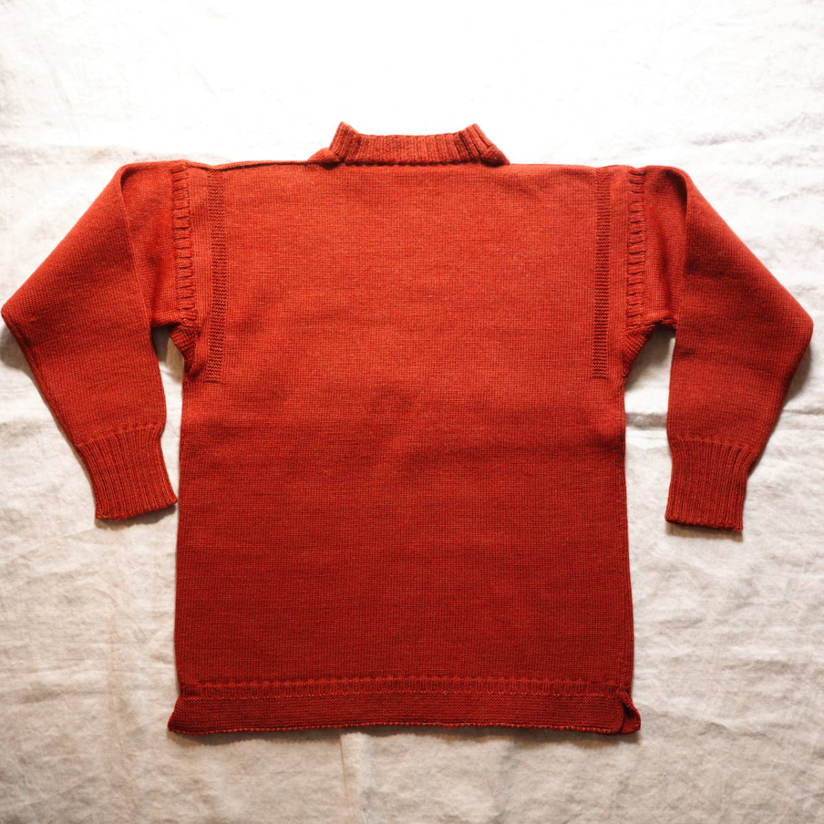 GUERNSEY GUERNSEYS Sweater ORANGE ガンジーセーター