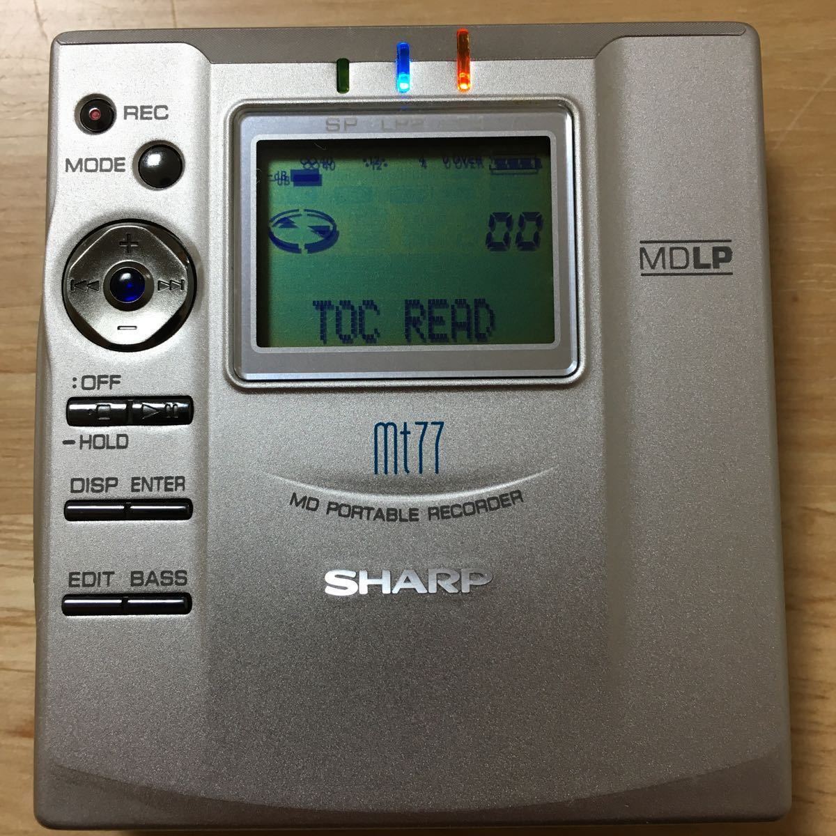 シャープMD-MT77-S MDプレイヤー　SHARP MD MD-パソコン接続キット付き PC編集