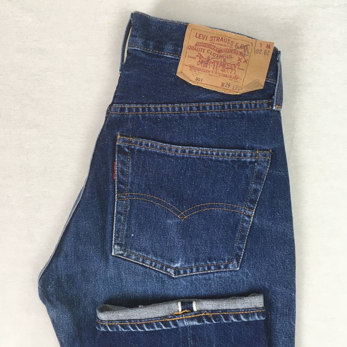 LEVI'S リーバイス 501 BIG'E' バレンシア工場 刻印555 米国製 93年 デニム ジーンズ W29 L36 ボタンフライ セルビッチ IRREGULARスタンプ