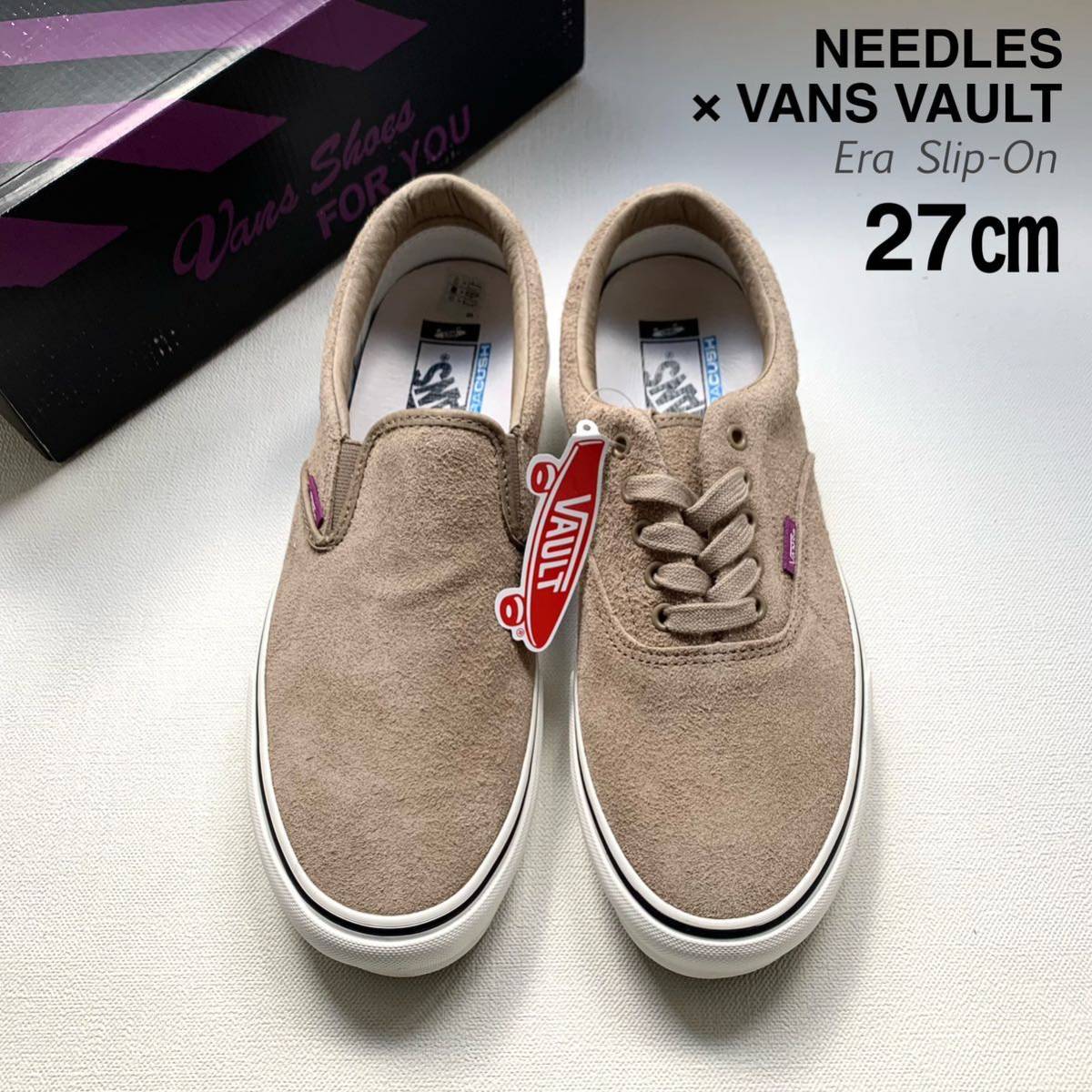 新品正規 Needles ニードルス Vans バンズ コラボ Era エラ スリッポン