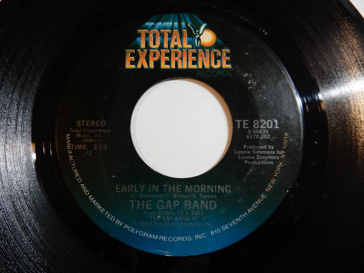 Gap Band Early In The Morning / I'm In Love Total Experience US TE 8201 201106 SOUL FUNK ソウル ファンク レコード 7インチ 45_画像1