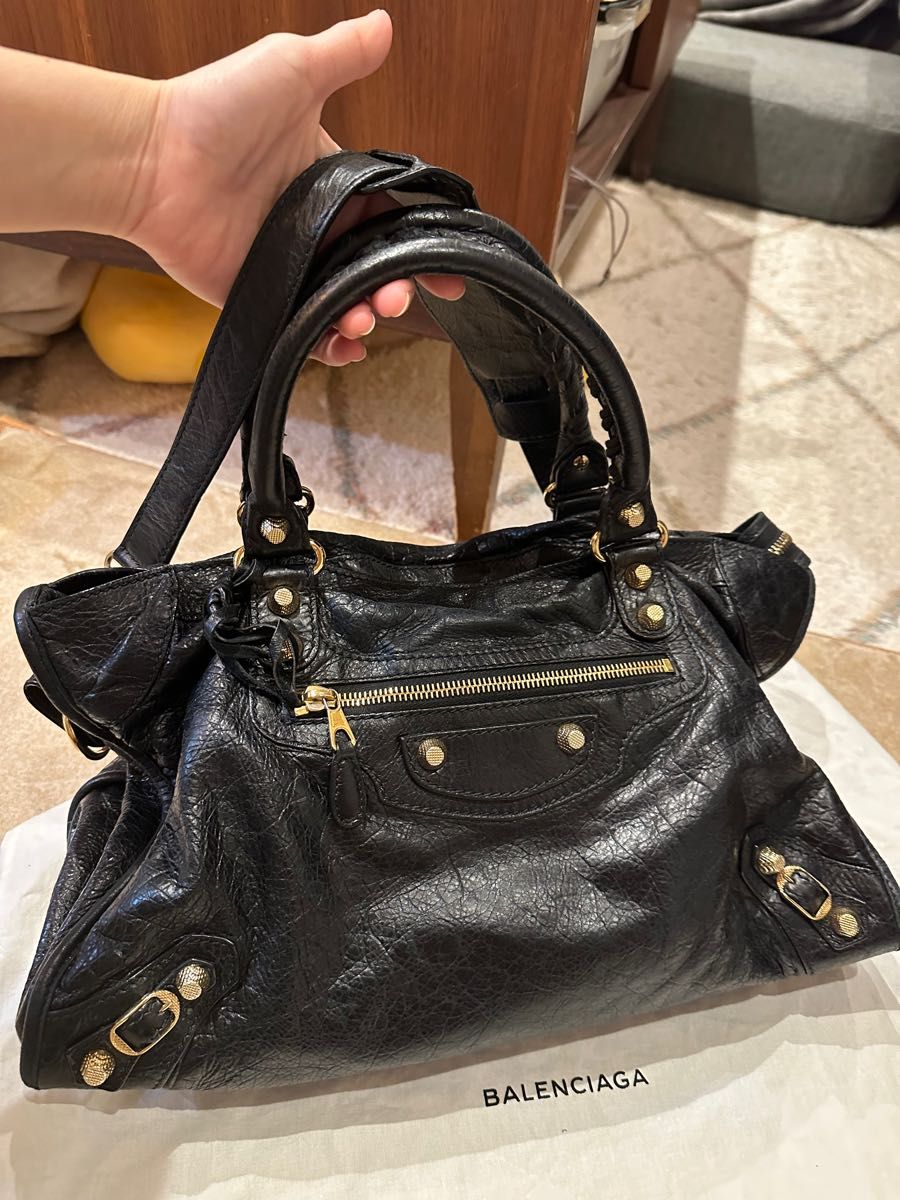 バレンシアガ BALENCIAGA シティ ブラック eva.gov.co