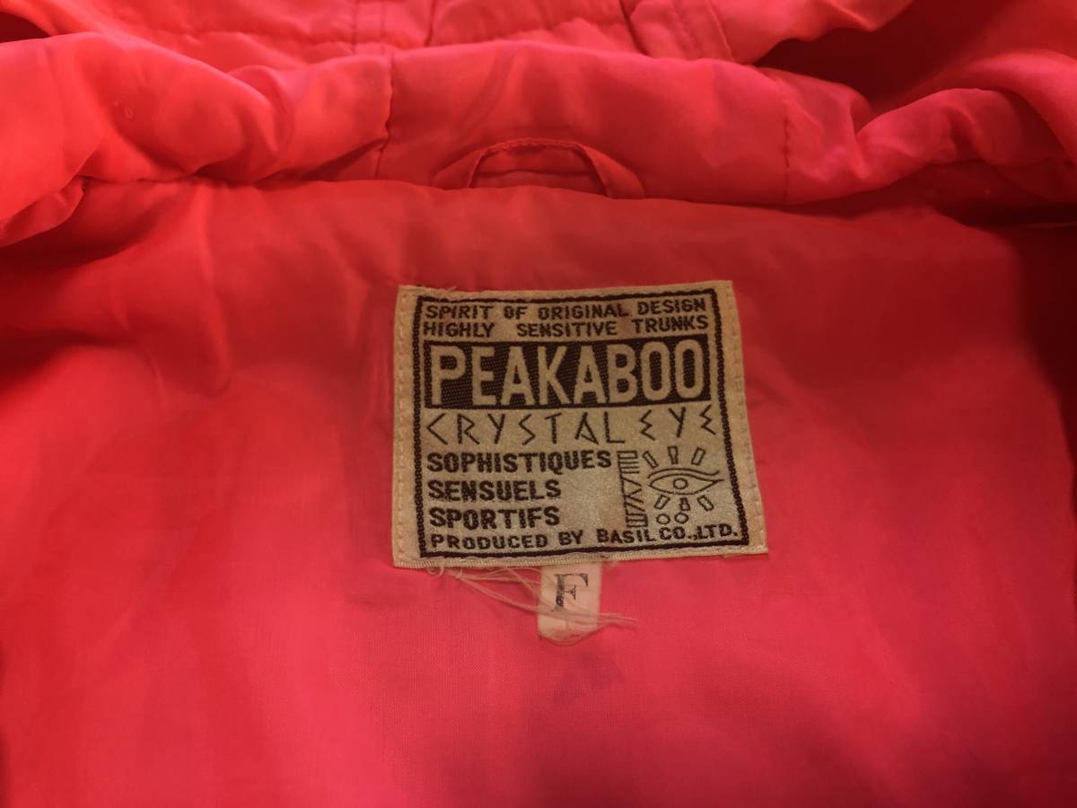 80年代　フードジャケット　1980年代　PEAKABOO　80s　サーフ　90年代　サーフィン　ネオンピンク　1990年代　90s　ナイロンジャケット_画像5