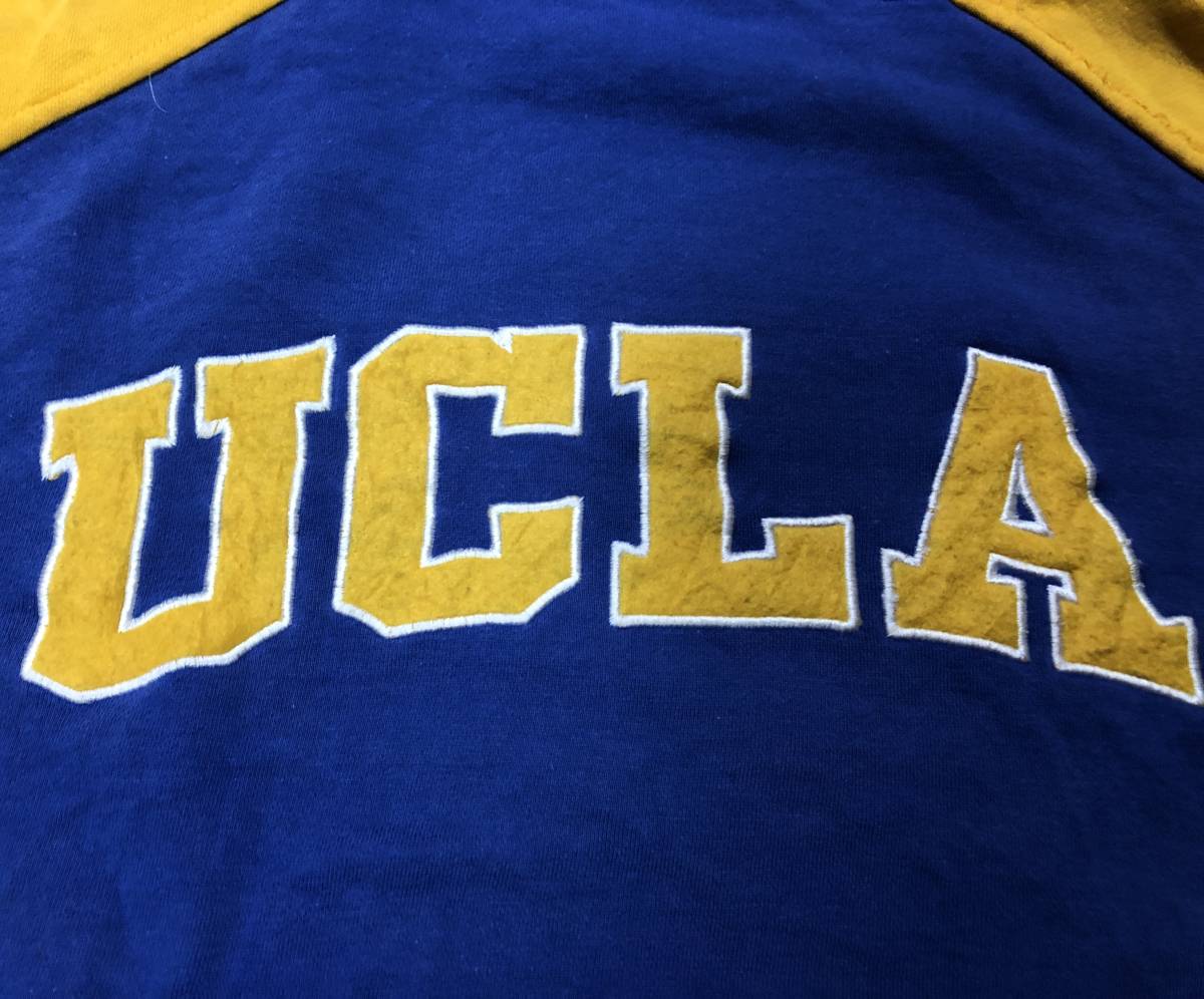 UCLA　スウェットパーカー　プルオーバー　ブルーインズ　バスケ　パーカー　バスケットボール　刺繍ロゴ　バックプリント　カリフォルニア_画像8