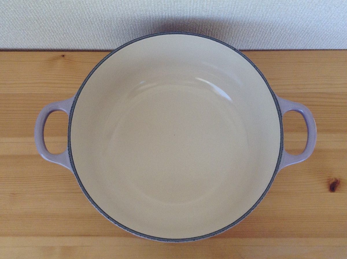 ルクルーゼ ココットロンド 20cm ブルーベルパープル□両手鍋 ホーロー