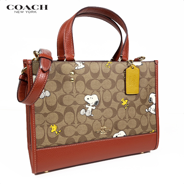 COACH X PEANUTS コーチ スヌーピー コラボ ショルダー トート バッグ