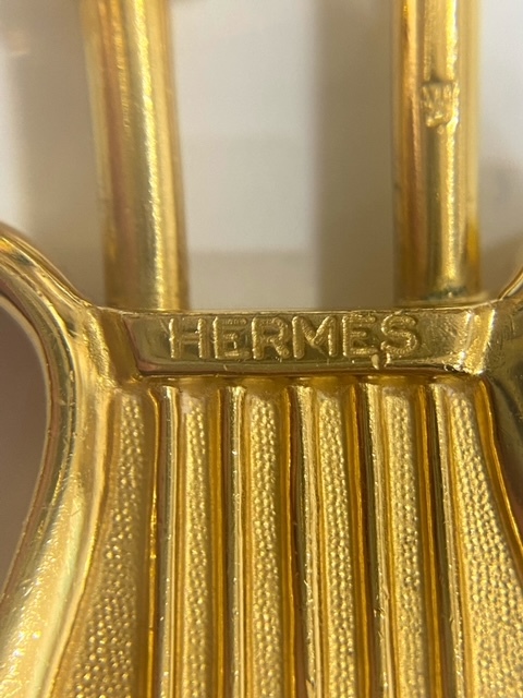 ◎ HERMES エルメス 1996年限定 ハープ カデナ 南京錠 ゴールド ANNEE DE LA MUSIQUE_画像5