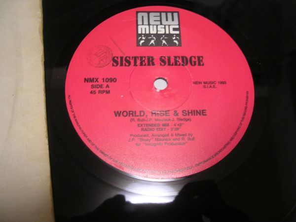 ●UK SOUL HOUSE 12inch●SISTER SLEDGE / WORLD, RISE & SHINE_画像3