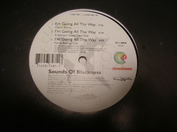 ●R&B 12inch●SOUNDS OF BLACKNESS / I'M GOING ALL THE WAY_画像2