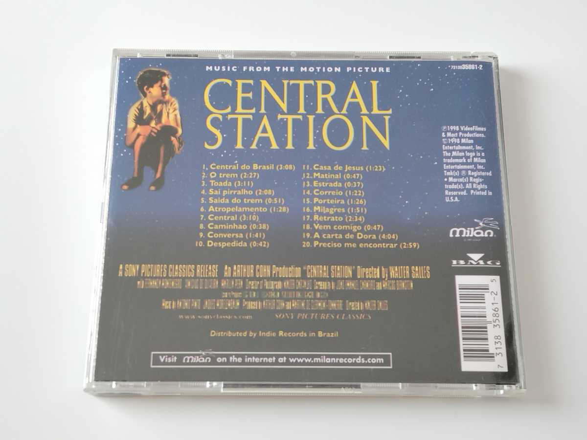 【チラシ付き】CENTRAL STATION SOUNDTRACK CD BMG/MILAN 73138-35861-2 98年名作,Central Do Brasil,Jacques Morelenbaum,Marcos Suzano,_画像2