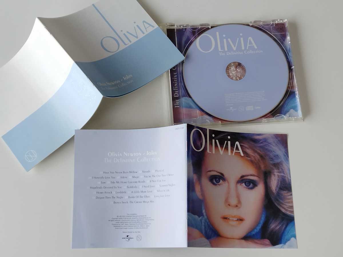 Olivia Newton-John / The Definitive Collection 日本盤CD 03年来日記念日本編集リマスターベスト,歌詞対訳あり,Grease MEGA-MIX追加収録_画像3