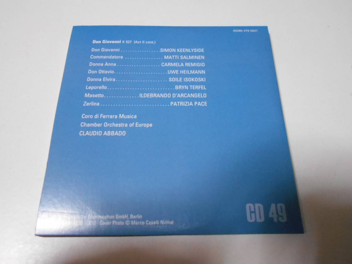 新品　モーツァルト　ドン・ジョヴァンニ　全曲　アバド　3CD_画像2