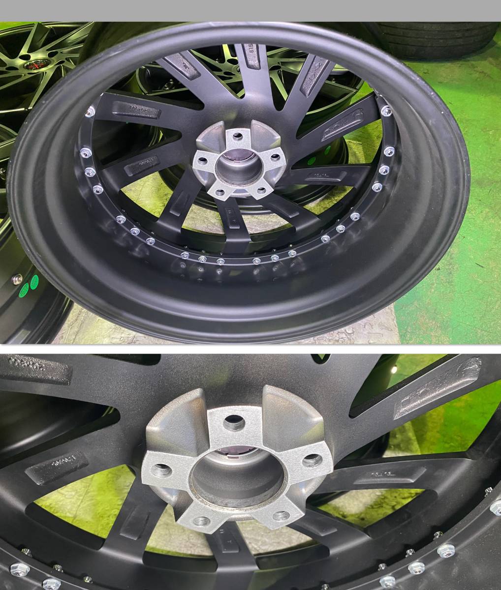 未使用 LEXXEL レクセル La Luce ラルーチェ 20インチ マットブラック ポリッシュ 9.0J +35 PCD120 5H 4本セット BMW レクサス _画像8