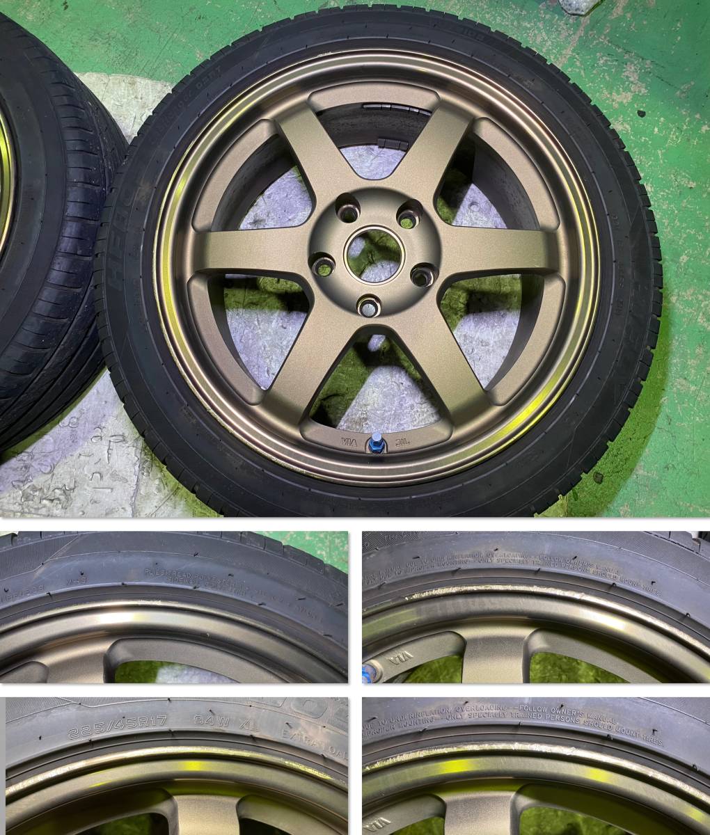 希少 軽量 鍛造 RAYS VOLK Racing TE37 レイズ ボルクレーシング 17