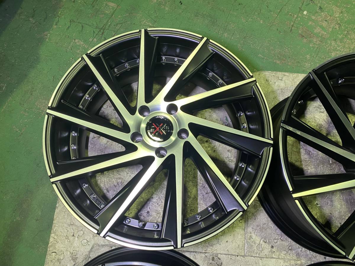 未使用 LEXXEL レクセル La Luce ラルーチェ 20インチ マットブラック ポリッシュ 9.0J +35 PCD120 5H 4本セット BMW レクサス _画像4