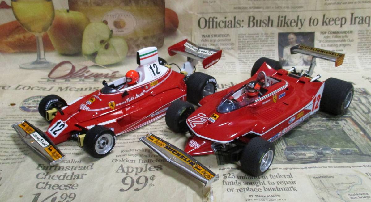 ★激レア絶版*EXOTO*1/18*Ferrari 312T #12 + 312T4 #12 - Gift Set*フェラーリ*ギフトセット_画像1