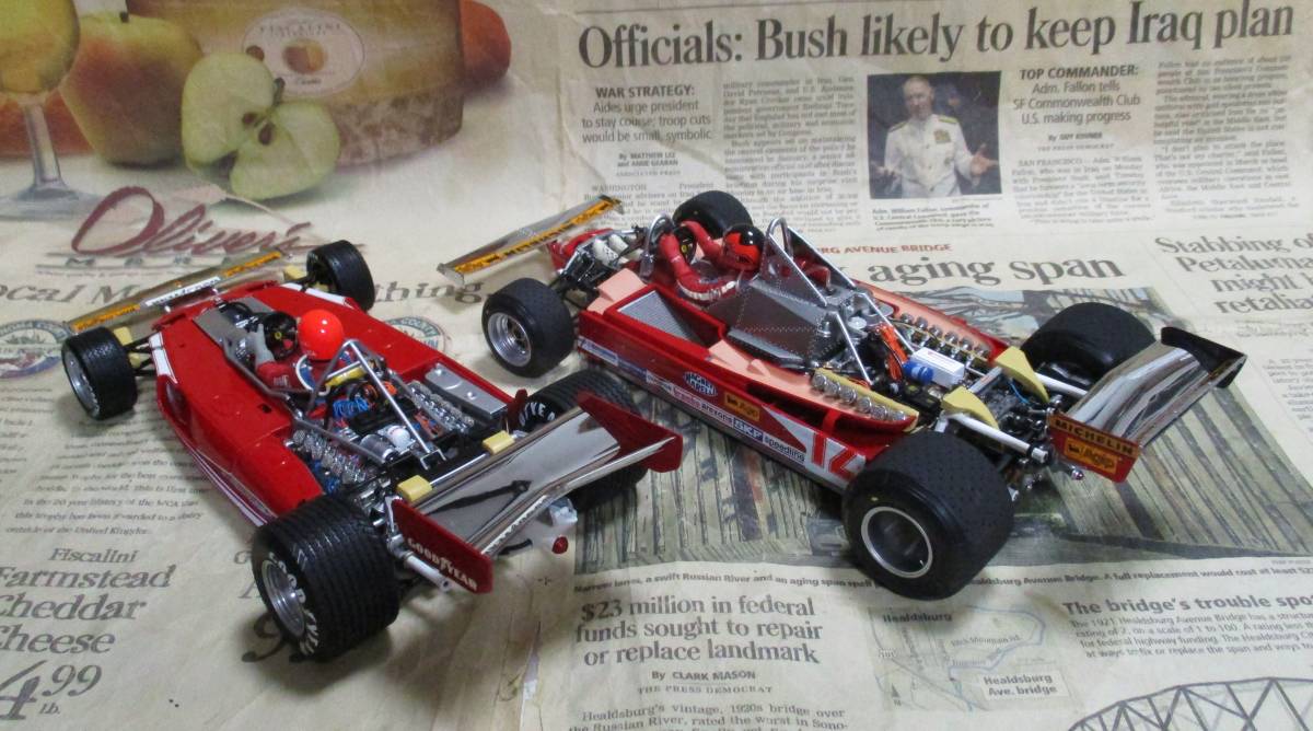 ★激レア絶版*EXOTO*1/18*Ferrari 312T #12 + 312T4 #12 - Gift Set*フェラーリ*ギフトセット_画像4