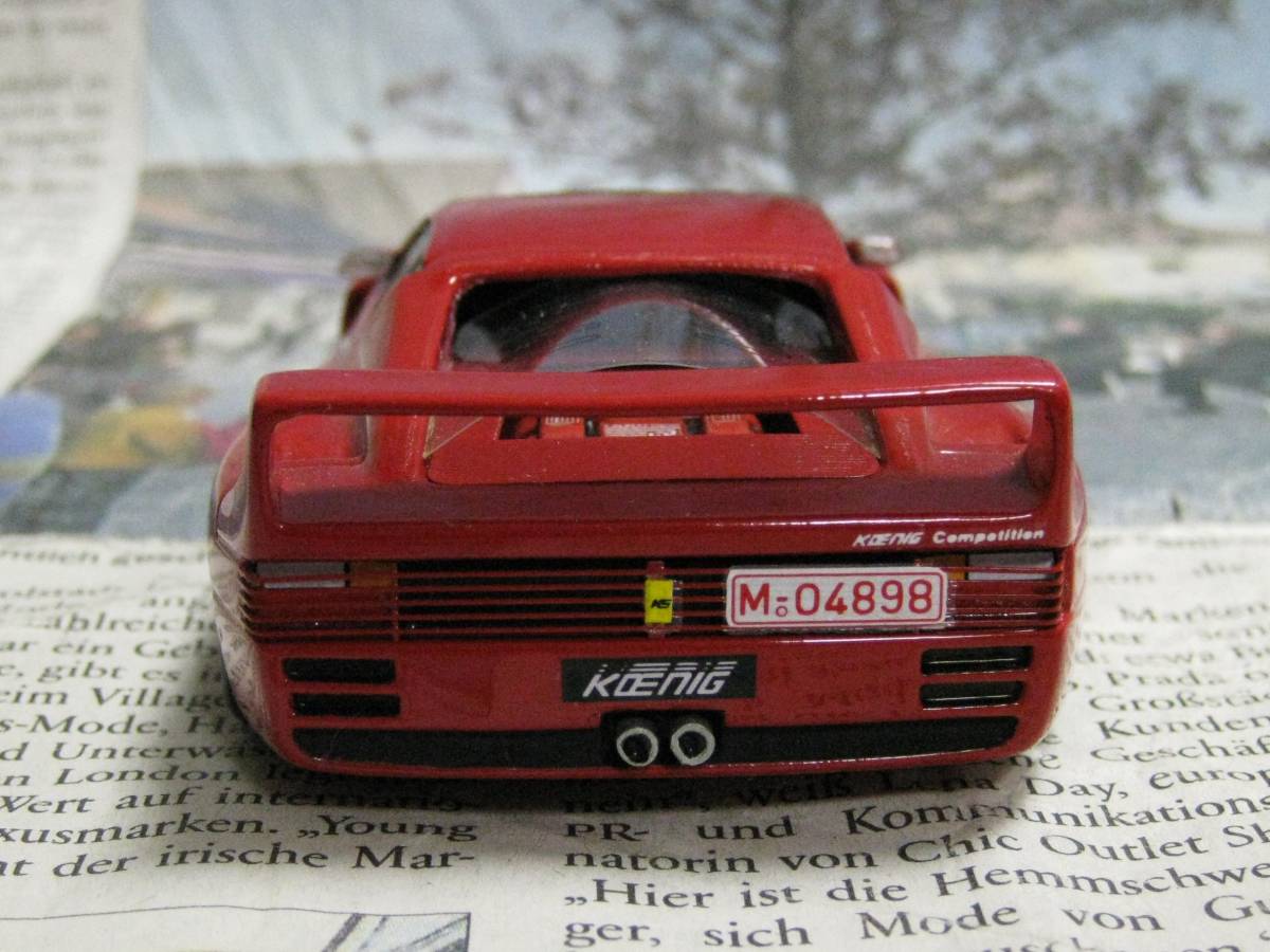 ★レア絶版*BBR*1/43*Ferrari Testarossa Koenig 1988 レッド*フェラーリ≠MR_画像4