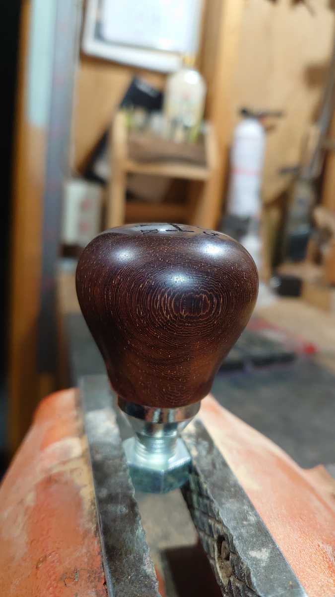 ハンドメイド ウッドシフトノブ ローズウッド 無垢材 5MT ランクル