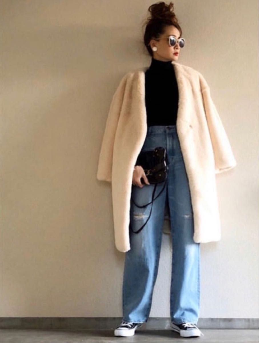 最安値級価格ジャケット/アウターJEANASISボリュームノーカラーファーコート - ruizvillandiego.com