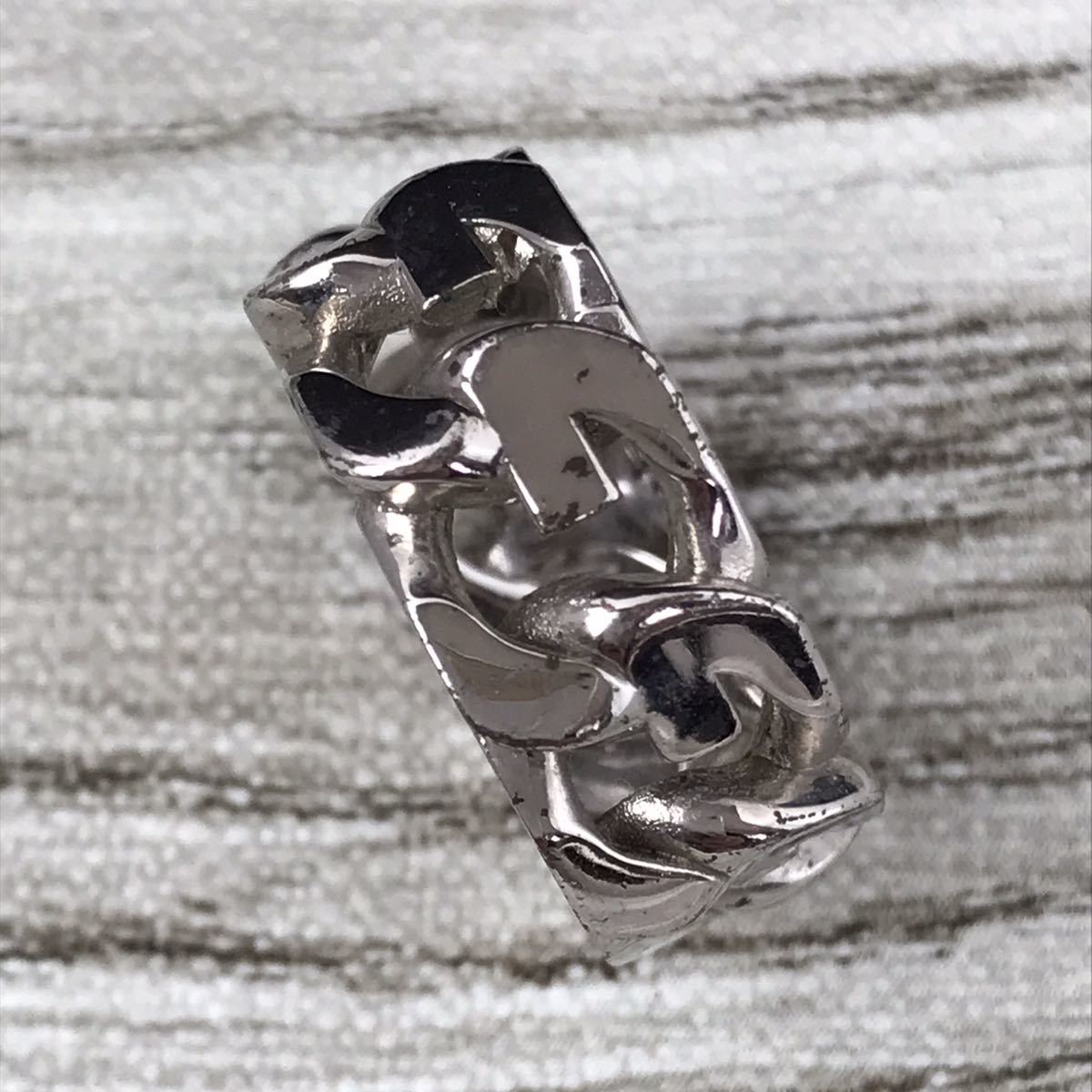 628-0694 GIVENCY ジバンシイ Gチェーン リング 指輪 52 箱あり 12号
