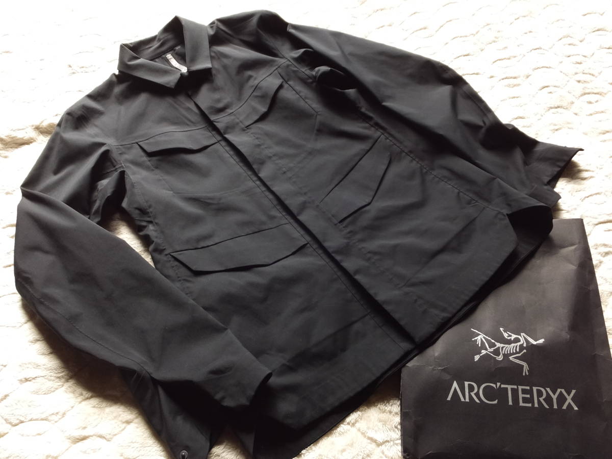 ARC'TERYX　VEILANCE　アークテリクス　ヴェイランス　オーバーシャツ　黒　ブラック　サイズS　M-65 ミリタリータイプ メンズ 比較的美品