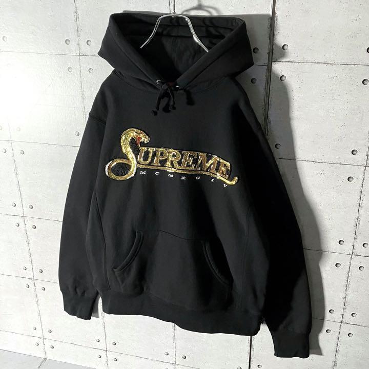 当店一番人気】 supreme/シュプリーム 刺繍 デカロゴ スウェット