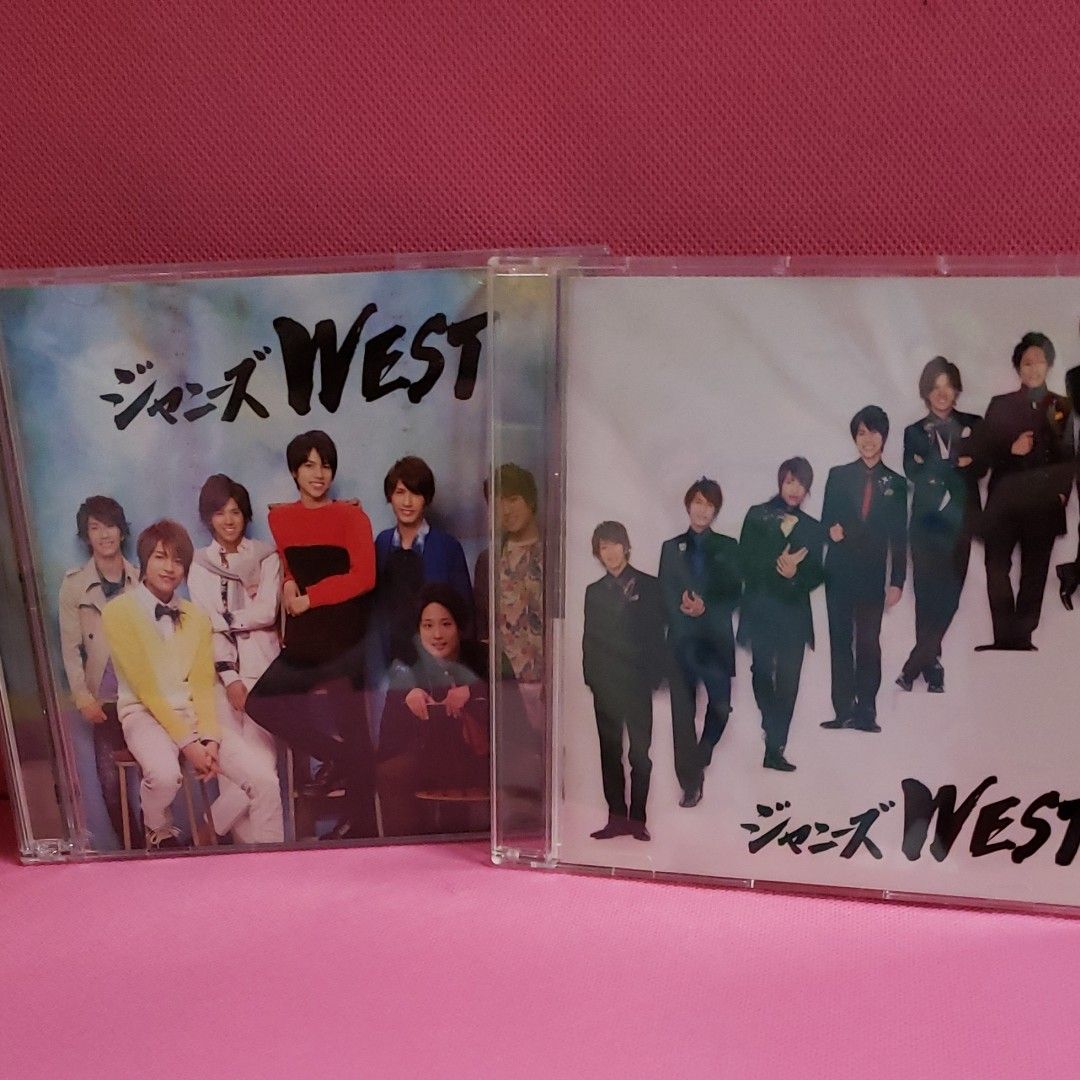 (左)開封未使用　ええじゃないか CD ジャニーズwest 特典 DVD付 初回限定 west盤・(右)使用有　通常盤 初回プレス