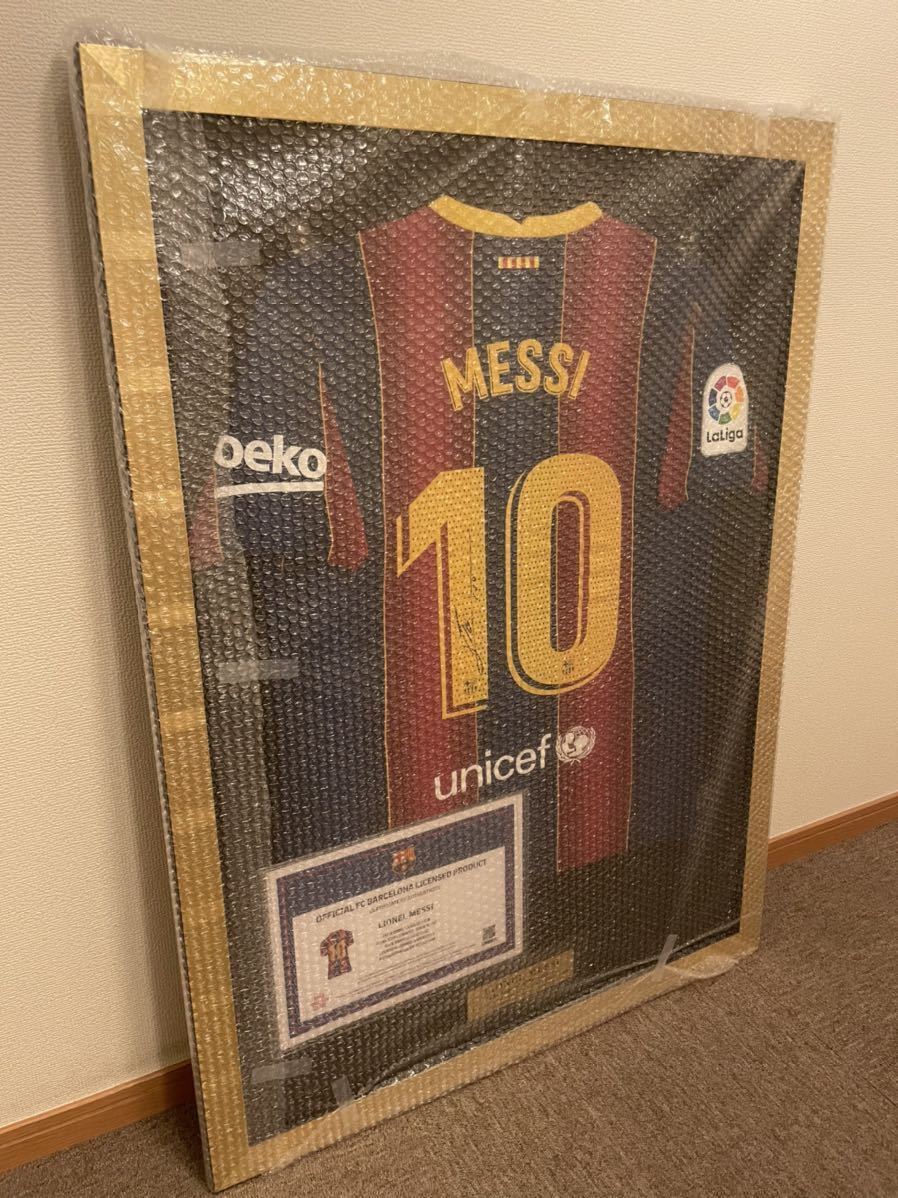 【NIKE】Lionel Messi Match Issued Shirt メッシ サイン 選手支給品 ユニフォーム 額装 フルオーダー icons dugout_画像1