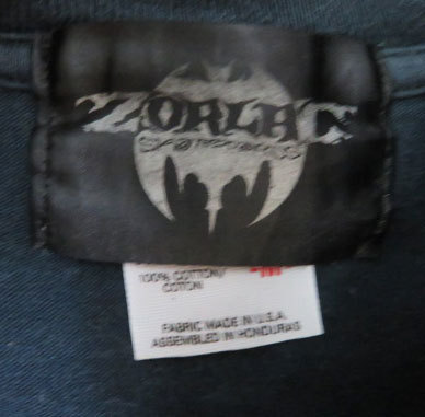 ST48ゾーラックZORLACアメリカ古着ロゴプリントTシャツ90’SビンテージSK8オールドスケーター薄黒TシャツMサイドプリントTシャツ オールド_画像6