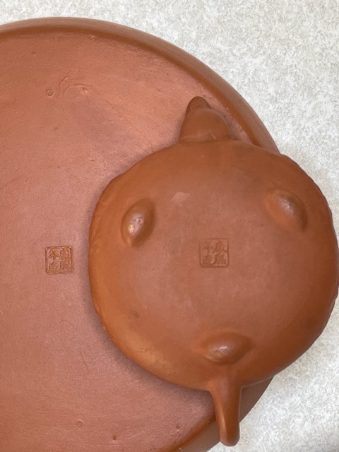 未使用蓋付き龍模様の中国茶マグカップ と 中古シンプル中国茶器セット(急須は龍模様)の画像8