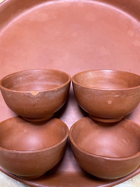 未使用蓋付き龍模様の中国茶マグカップ と 中古シンプル中国茶器セット(急須は龍模様)の画像9