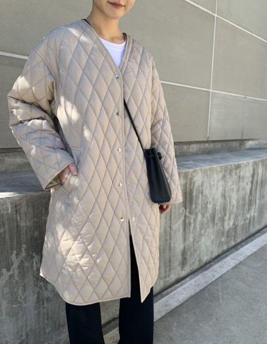 スローブイエナ キルティング ロングブルゾン LoCHdrQO9B
