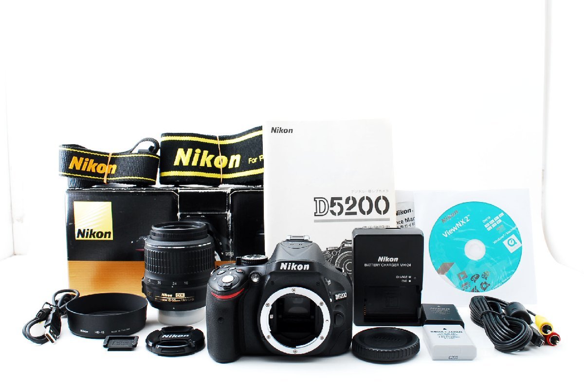 Nikon D5200 18-55VRレンズ その他オプションセット 一眼レフ-