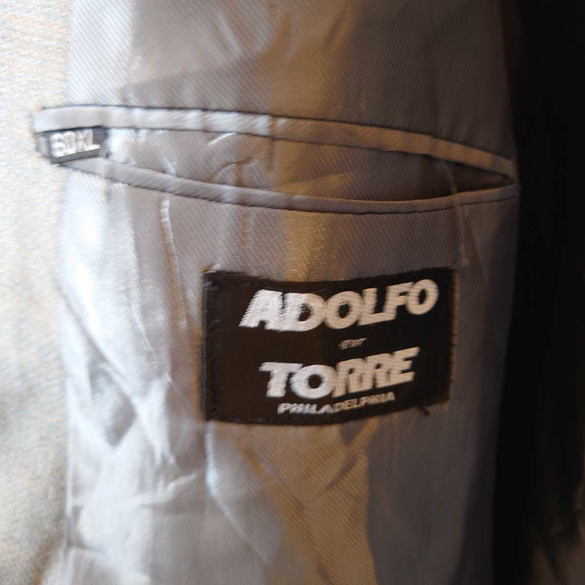 ADOLFO for TORRE テーラードジャケット　グレー　/Y928_画像6