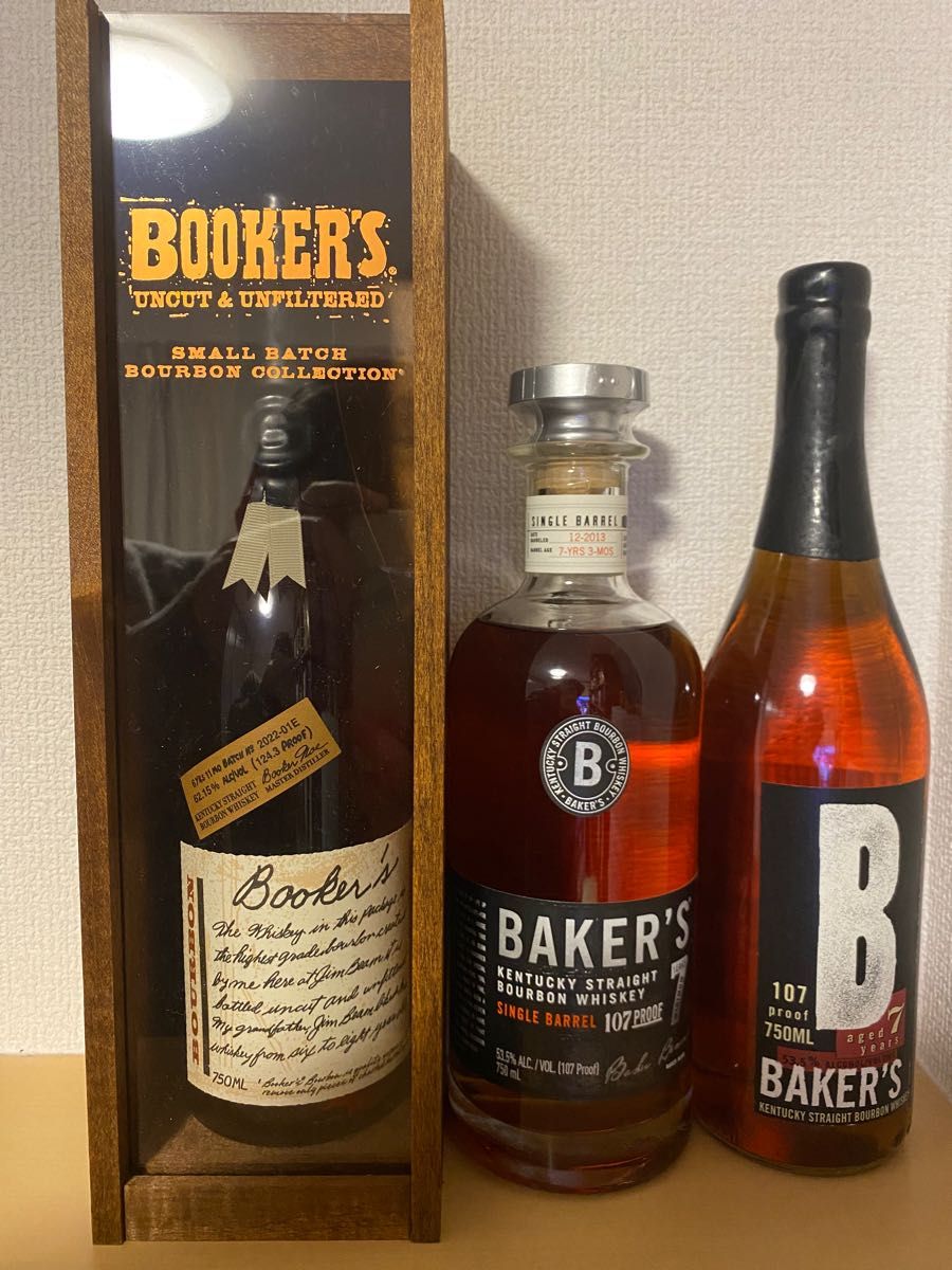 ブッカーズ BOOKER'S ウイスキー 2022 750ML 3本セット-