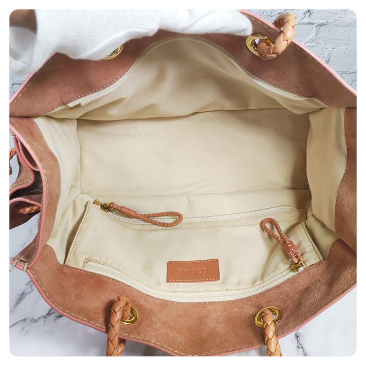 LOEWE ロエベ ショルダーバッグ 王冠ロゴ スエード 大人気-