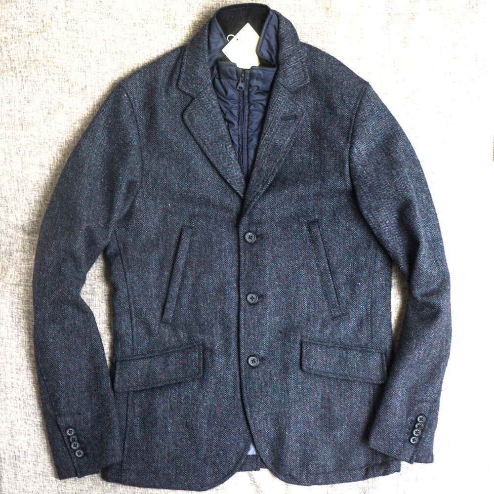 新品★ CASH CA ラバット カークトンツイード ジャケット M メンズ カシュカ LOVAT KIRKTON TWEED JACKET ヘリンボーン ツイード ブルゾン_画像1