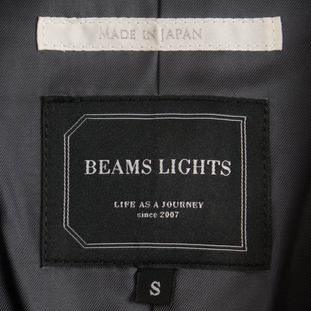 日本製 BEAMS Lights ハリスツイード ヘリンボーン チェスターコート S