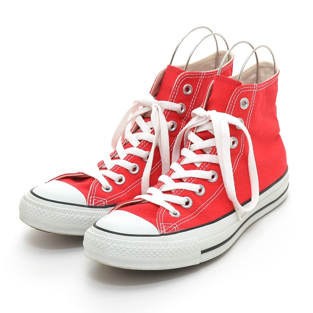 ●458079 CONVERSE コンバース ●スニーカー ALL STAR HI M9621 サイズ25.0cm キャンバス メンズ レッド_画像1