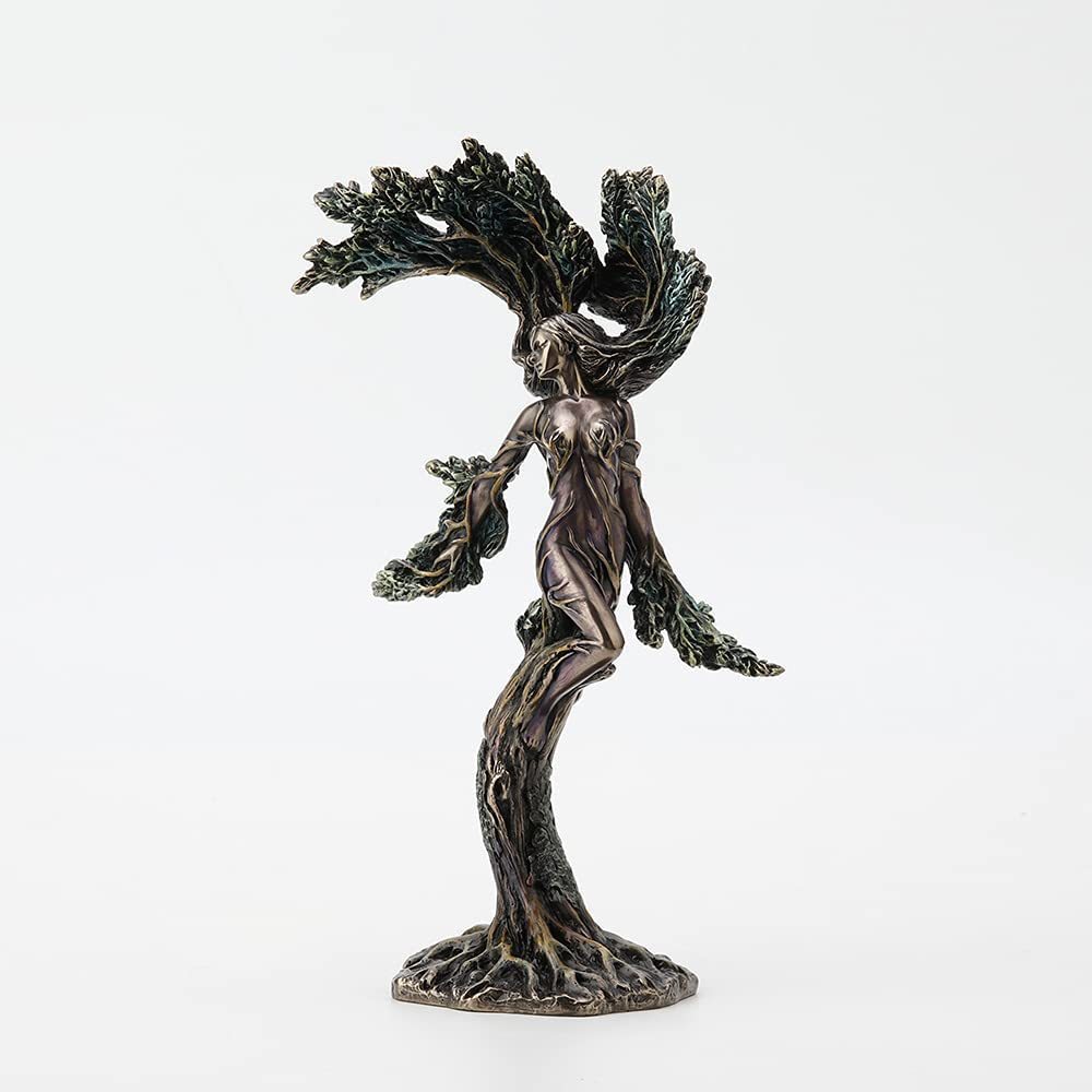 高級感 高さ 彫刻(輸入品 踊る、木の妖精彫像 ネイチャー・スピリット・ダンサー・フォレスト・ニンフ 約25cm 洋風